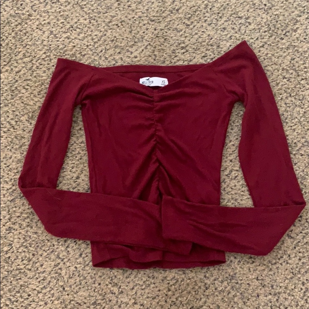 Hollister Maroon Top